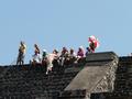 In dieser d�nnen Luft ist es schon eine sportliche Leistung, die Pyramide zu erklimmen.