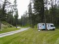 Unser einsamer Campground bei Cranbrook