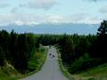 In British Columbia nach Norden, immer den Blick auf die Rocky Mountains