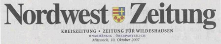 Zum Zeitungsbericht in der NWZ
